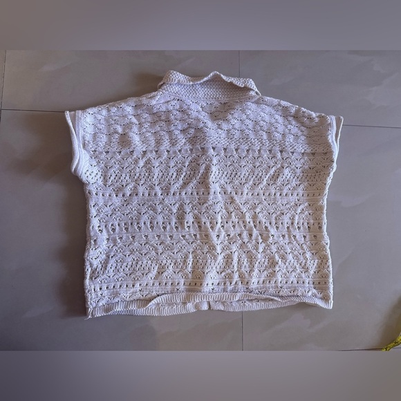 JESSICA SIMPSON Crop Cardigan Sweater Size Large Sage Knitted Casual Winter. - Picture 2 of 11